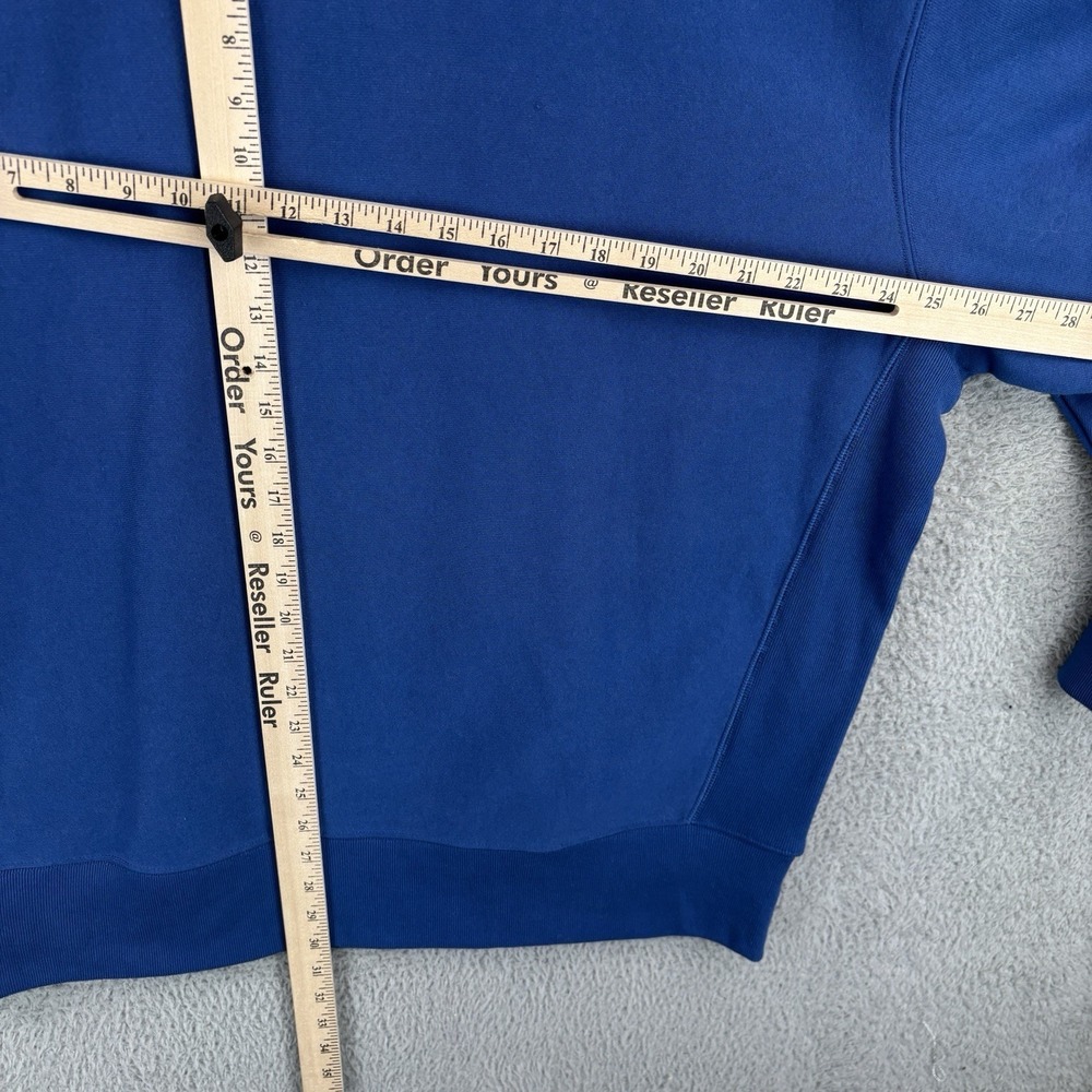 Champion Reverse Weave Sweatshirt Mens 2XL Blue 1/4 Zip Pullover *RARE* - Picture 7 of 8